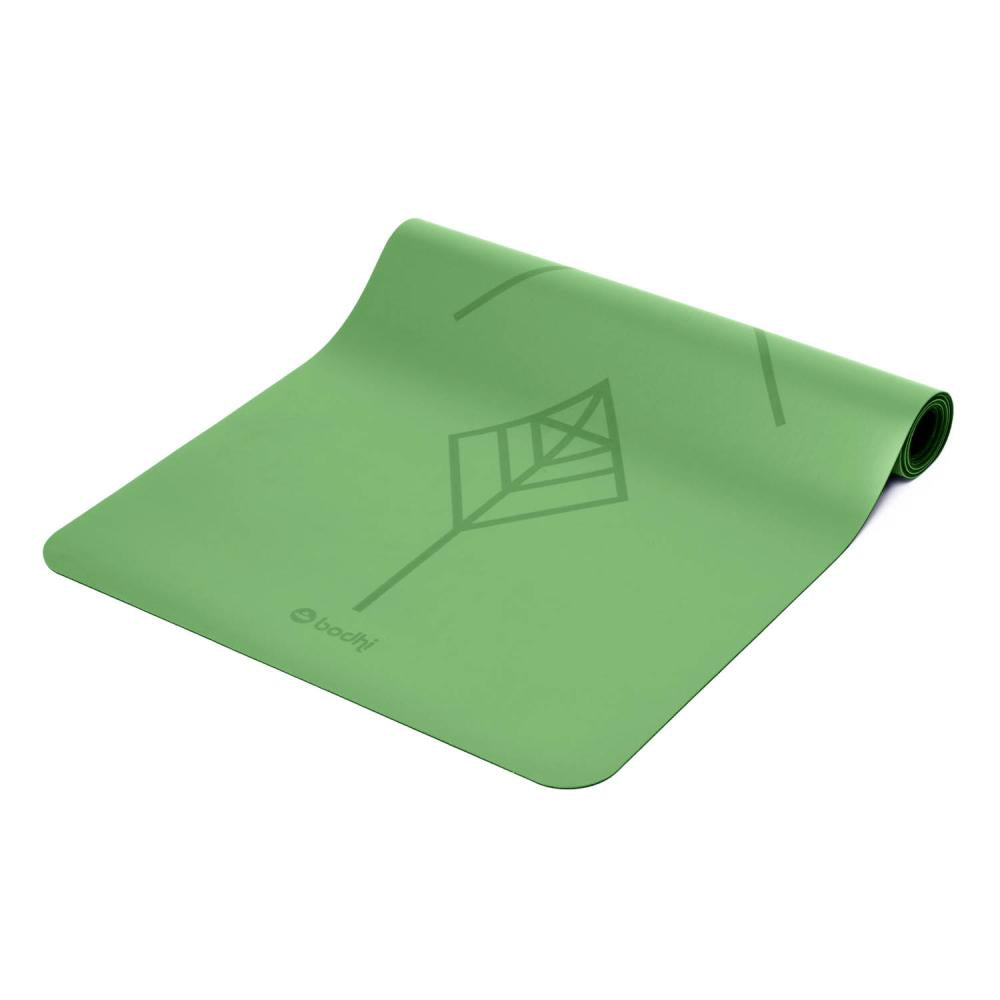 Bodhi - Στρώμα Yoga από φυσικό καουτσούκ & PU  με Tribalign - green  185 x 66 cm  4 mm  2,5 kg - mykarma.gr