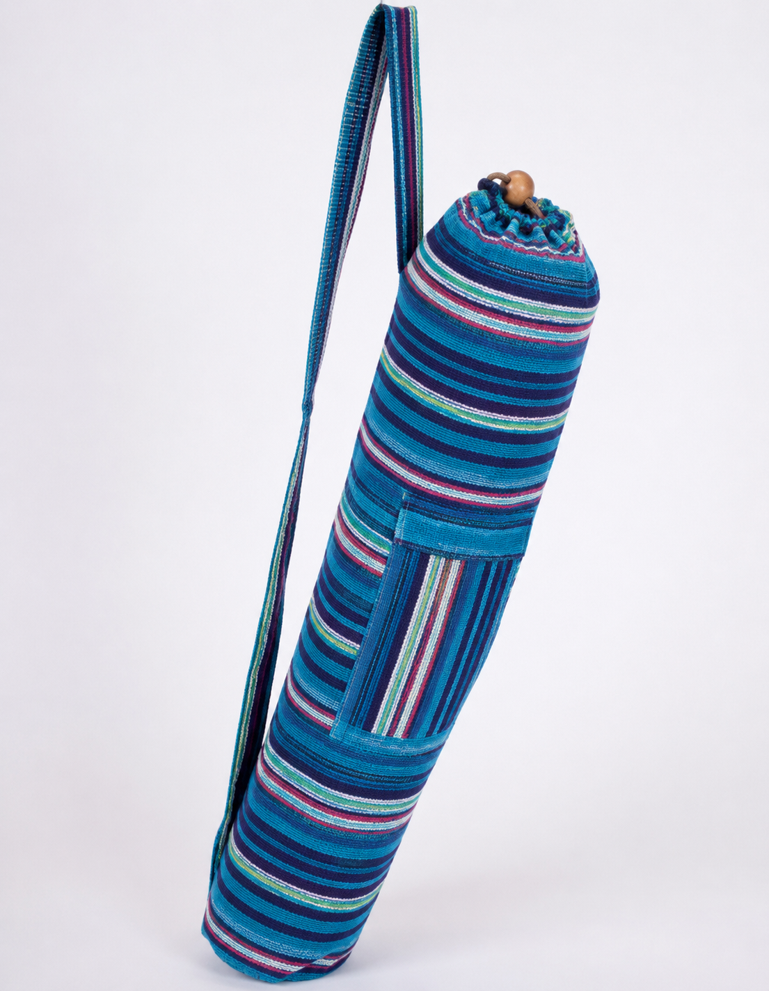 Boho Yoga Mat Bag - Τσάντα Μεταφοράς για στρώμα με πρακτικό κορδόνι - βαμβάκι - ποικιλία χρωμάτων Διαστάσεις: 70x22x12 cm Ø12 cm