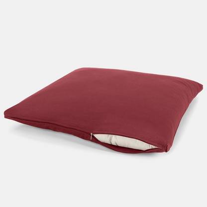 Lotuscrafts Meditation Mat Zabuton Comfort | Μαξιλάρι Διαλογισμού Zabuton από οργανικό βαμβάκι - Bordeaux Διαστάσεις: 80 x 75 x 7 cm   3,5 kg - mykarma.gr