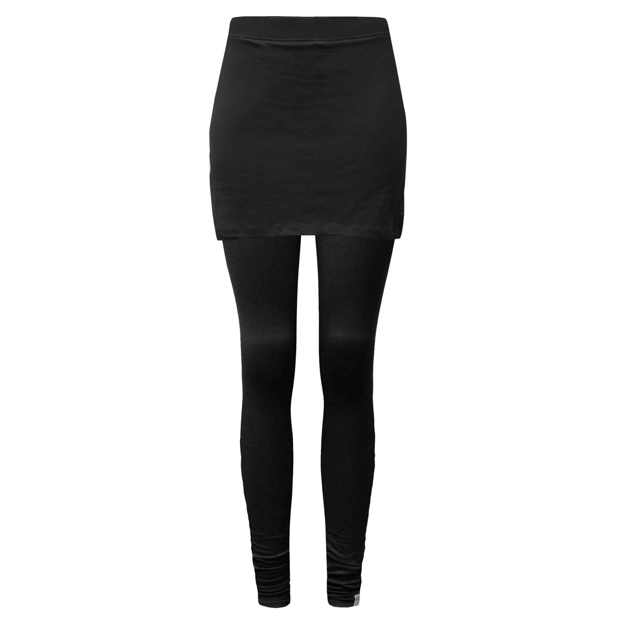 Yogistar - Γιόγκα Κολάν με Φούστα Yoga Leggings with Skirt απο Οργανικό Βαμβάκι - black - Medium - mykarma.gr