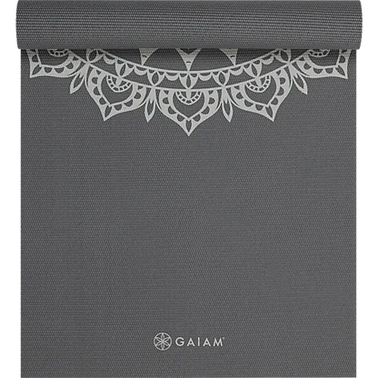 Gaiam  Στρώμα Yoga Dark Greige Marrakesh Διαστάσεις: Μήκος: 173 εκ Πλάτος: 61 εκ Πάχος: 5 mm - mykarma.gr