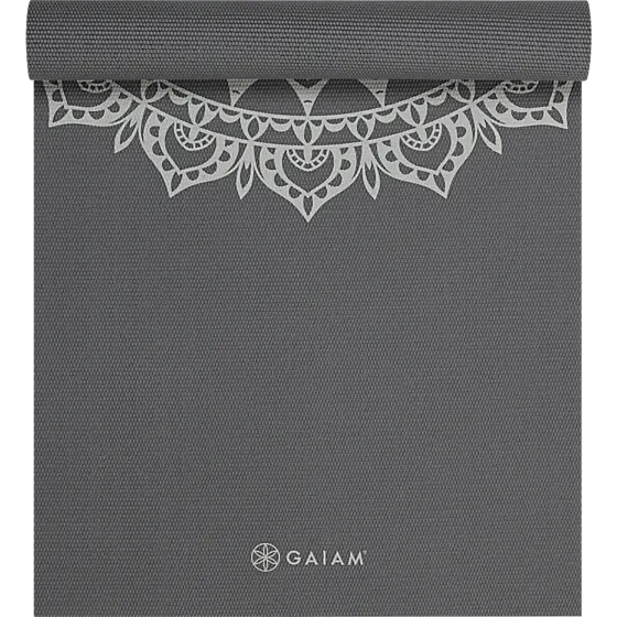 Gaiam  Στρώμα Yoga Dark Greige Marrakesh Διαστάσεις: Μήκος: 173 εκ Πλάτος: 61 εκ Πάχος: 5 mm - mykarma.gr