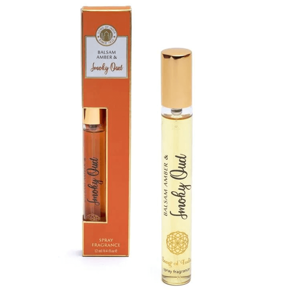 Αγιουρβεδικά Φυσικά Αρώματα σε Spray Amber/Oud -  Κεχριμπάρι & Oud   12 ml | Αιθέριο Έλαιο - mykarma.gr