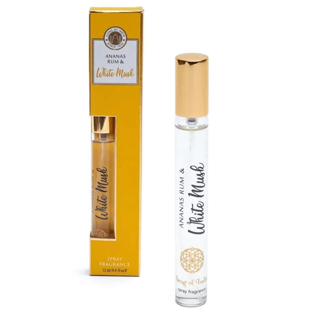Αγιουρβεδικά Φυσικά Αρώματα σε Spray Ananas Rum & White Musk- Ανανάς & Λευκός Μόσχος   12 ml | Αιθέριο Έλαιο - mykarma.gr