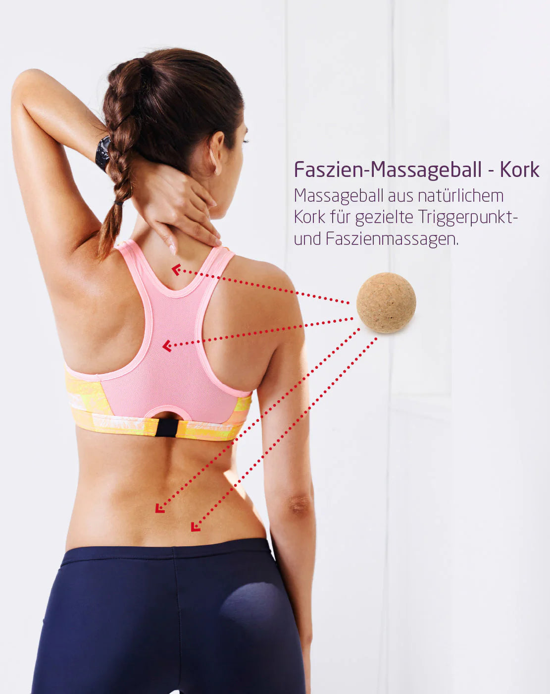 Yogistar- Massage Fascia Cork Ball  - μπάλα από Φελλό για Μασάζ & Μυϊκη θεραπεία Διάμετρος: 5,3 cm - mykarma.gr