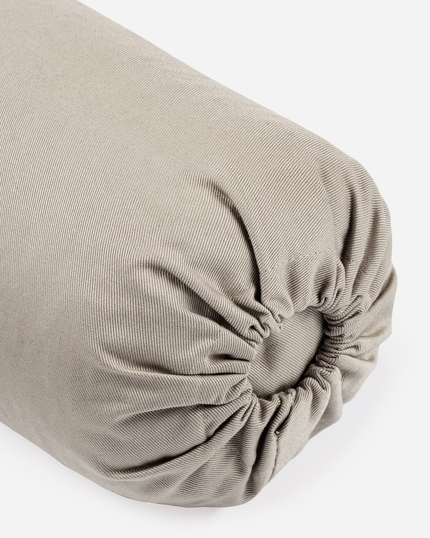Lotuscrafts Στρογγυλό μικρό μαξιλάρι Bolster λαιμού “Lotus” - Light Taupe - κάλυμμα απο οργανικό βαμβάκι Διαστάσεις: 40 × 13 εκ - mykarma.gr