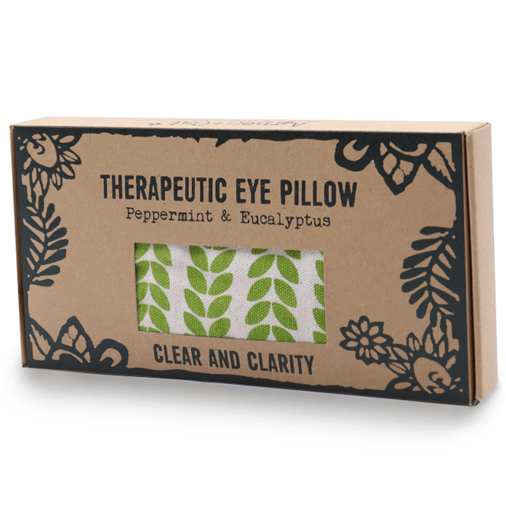 Eye Pillow Vegan - Mαξιλαράκι για τα Μάτια «Καθαρότητα & Διαύγεια» με Λιναρόσπορο,άρωμα Μέντα & Ευκάλυπτο Διαστάσεις: 21 εκ x 11 εκ x 3 εκ - mykarma.gr