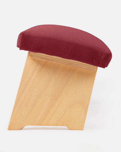 Lotuscrafts Ξύλινος Πάγκος Διαλογισμού “Dharma” (Meditation Bench) με αναδιπλούμενα πόδια - Bordeaux Βάρος: 2,2 kg Διαστάσεις: 46 × 19,5 cm - mykarma.gr