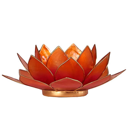 Lotus ατμοσφαιρικό φως Capiz δίχρωμο: φούξια/ πορτοκαλί Διαστάσεις: 13,5 εκ - mykarma.gr
