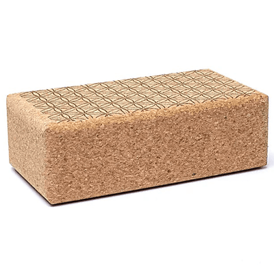 Yoga Props - Block Cork “Flower of Life” απο Φελλο Διαστάσεις 23 x 12 x 7,5 cm  580 g - mykarma.gr