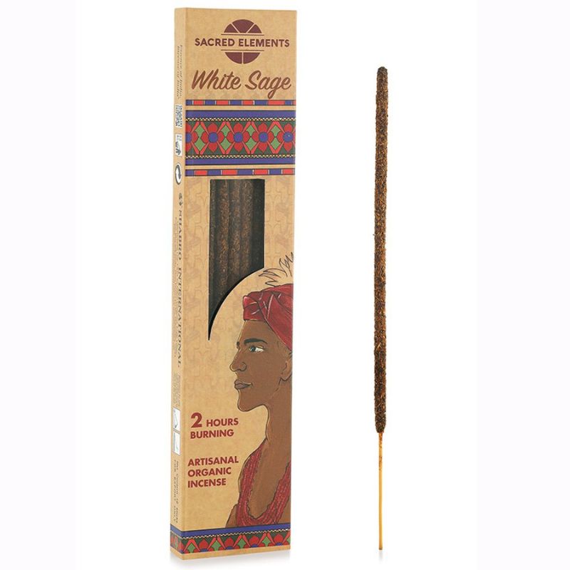 Hem Sacred Elements- Organic Artisanal Αρωματικά Στικ Λευκό Φασκόμηλο White Sage 35 g Χρόνος καύσης ανά Στικ ~ 2 ώρες
