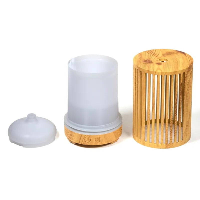 Ultrasonic aroma diffuser “ZaZen”-Ηλεκτρικός διαχυτής αρώματος για Αιθέριο έλαιο Περιεκτικότητα 200ml Μέγεθος: 9,3x15,7cm - mykarma.gr