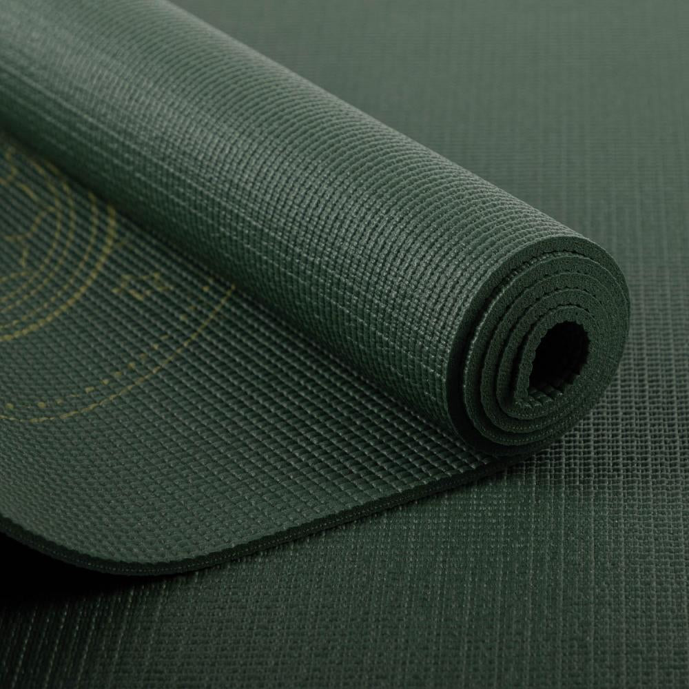 Bodhi στρώμα γιόγκα Leela “Yantralign” - forest green  183 x 60 cm, 4.5 mm  Βάρος: 1,4 kg - mykarma.gr