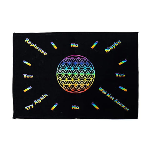 Pendulum Mat “Flower of Life” - Χάρτης Μαντείας για Εκκρεμές-πολύχρωμο Διαστάσεις : 20 x33εκ