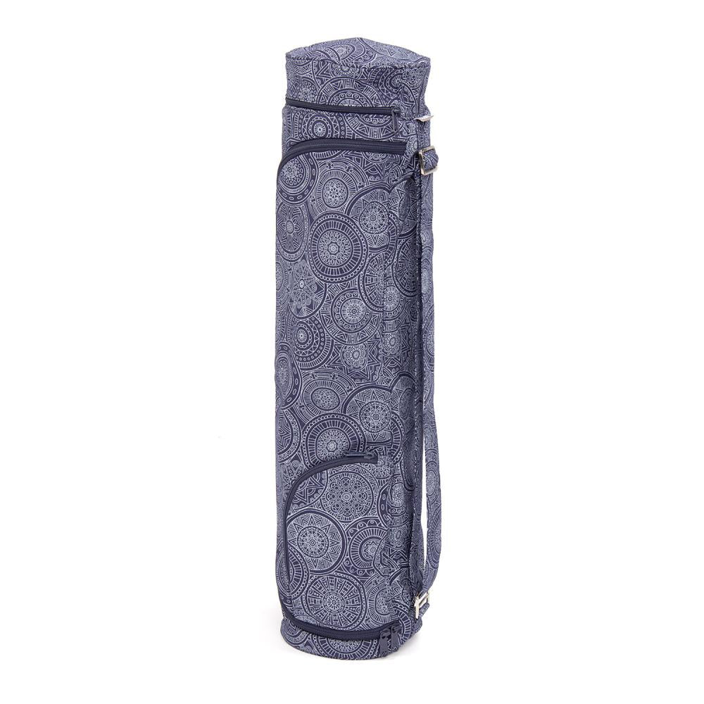 Bodhi Yoga Asana Mat Bag Maharaja - Τσάντα Μεταφοράς για στρώμα - βαμβάκι - Mandala Dark Blue  Διαστάσεις: 80 cm - mykarma.gr