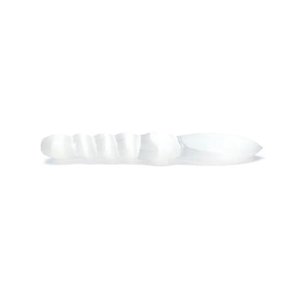 Spiral Athame - τελετουργικό εργαλείο από Σεληνίτη (Selenite) Διαστάσεις: ±15x3x2 cm - mykarma.gr