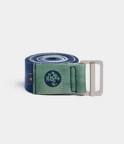 Manduka Ιμάντας - AligN Yoga Strap - Blue Toad   244cm x 4,5cm - mykarma.gr