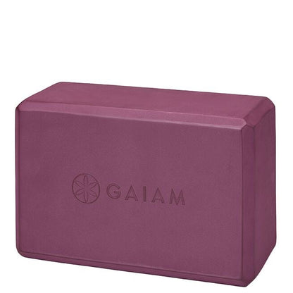 Gaiam - Yoga & Pilates block - Midnight Plum - τουβλάκι γιόγκα Διαστάσεις: 23 cm x 15 cm x 10 cm - mykarma.gr