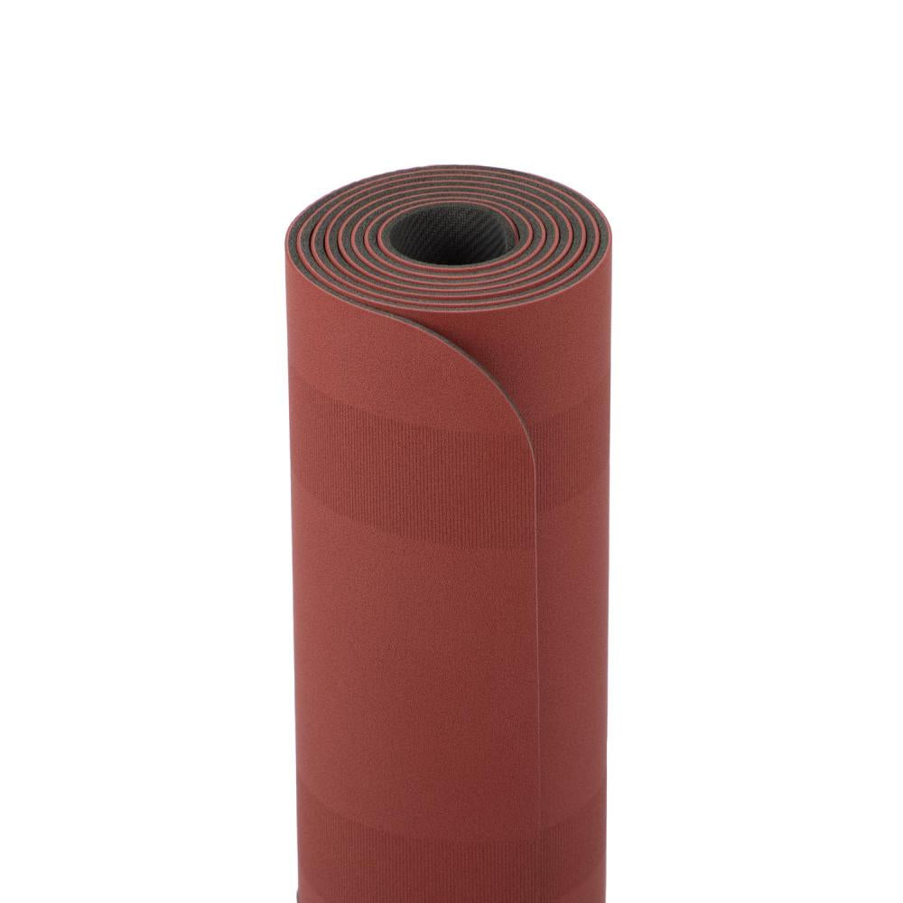 Bodhi - Στρώμα Yoga από φυσικό καουτσούκ & PU με Rising Sun - red earth  185 x 66 cm  4 mm  2,5 kg - mykarma.gr