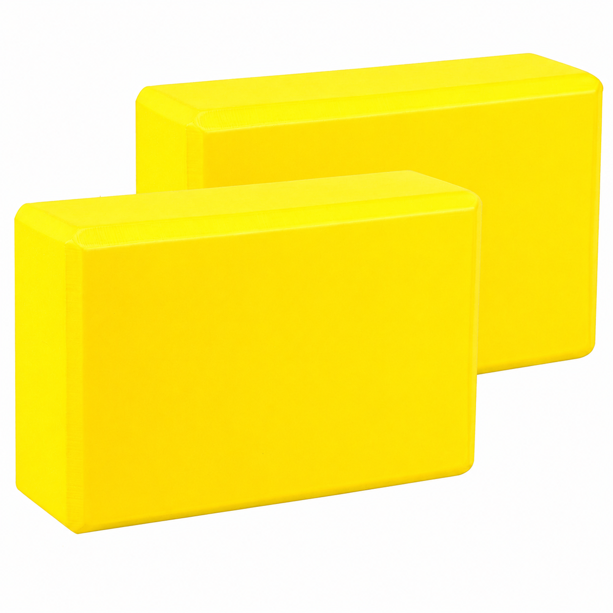 Set 2 Basic Yoga Block - τουβλάκι γιόγκα - Κίτρινο Διαστάσεις: 23 x 15 x 7.5 cm Βάρος: 135 g, 2 τεμάχια