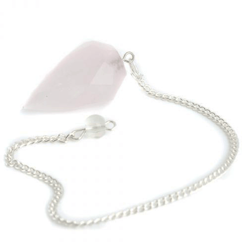 Εκκρεμές (Pendulum) - Ροζ Χαλαζίας (Rose Quartz) Μέγεθος: 1,5 x 3 cm