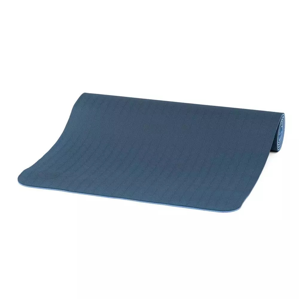 Bodhi Στρώμα για Yoga & Pilates - TPE Lotus Pro - blue/light blue  183 x 60 cm, 6 mm
