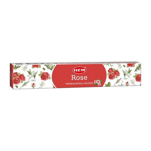 HEM Premium Masala Incense Sticks – Άρωμα Rose (Τριαντάφυλλο) – 15g