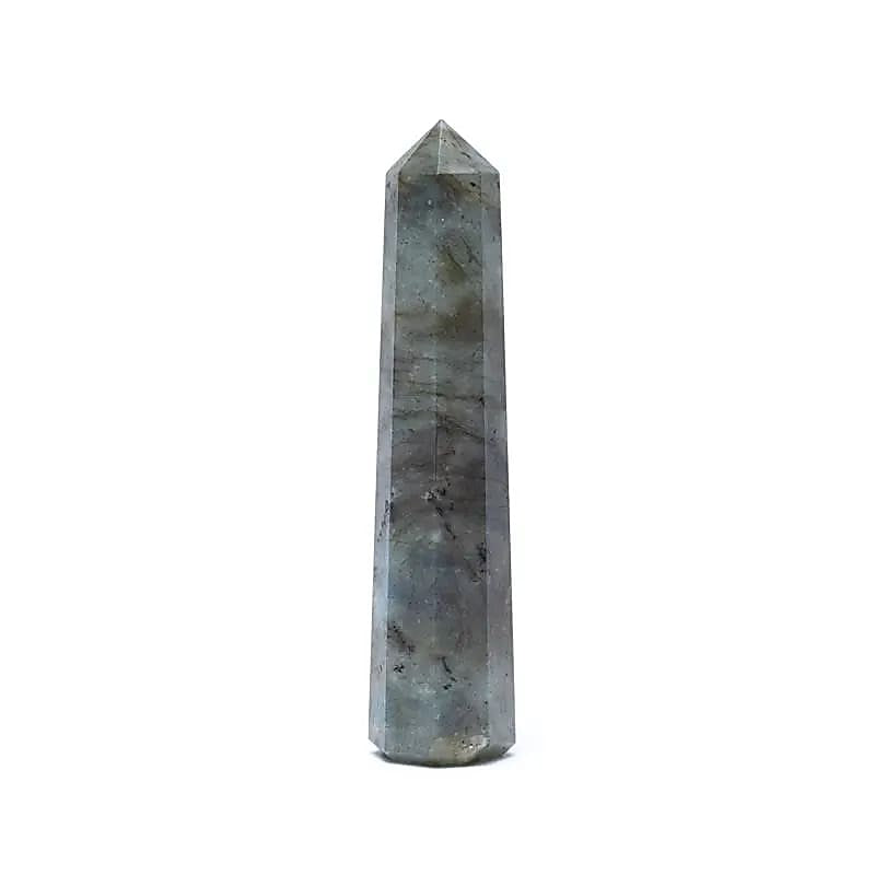 Φυσικό ορυκτό πέτρωμα-Οβελίσκος (Obelisk) Λαμπραδορίτη (Labradorite) Διαστάσεις: 8 x 2 cm - mykarma.gr