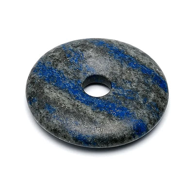 Μενταγιόν Donut - Λάπις Λάζουλι (Lapis Lazouli) Διαστάσεις: 5 εκ (Η συσκευασία περιέχει 1 τεμάχιο) - mykarma.gr