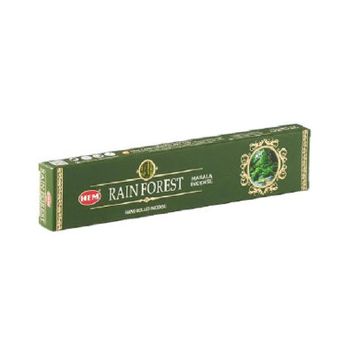 HEM Hand Rolled Masala Incense Sticks – Άρωμα Rain Forest  (Βροχή στο Δάσος) – 15g