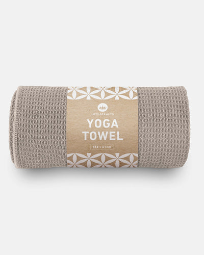 Lotuscrafts - Πετσέτα Στρώματος - Yoga Mat Towel - Light Taupe Διαστάσεις: 183cm x 61cm - mykarma.gr