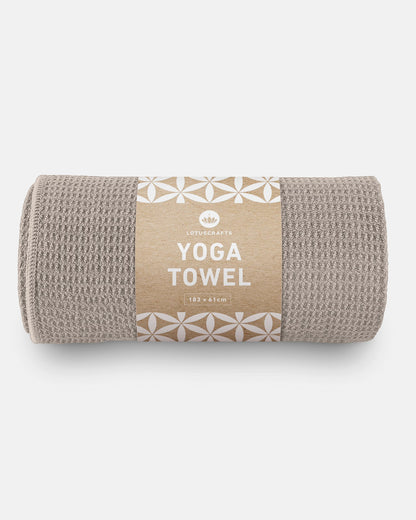 Lotuscrafts - Πετσέτα Στρώματος - Yoga Mat Towel - Light Taupe Διαστάσεις: 183cm x 61cm - mykarma.gr