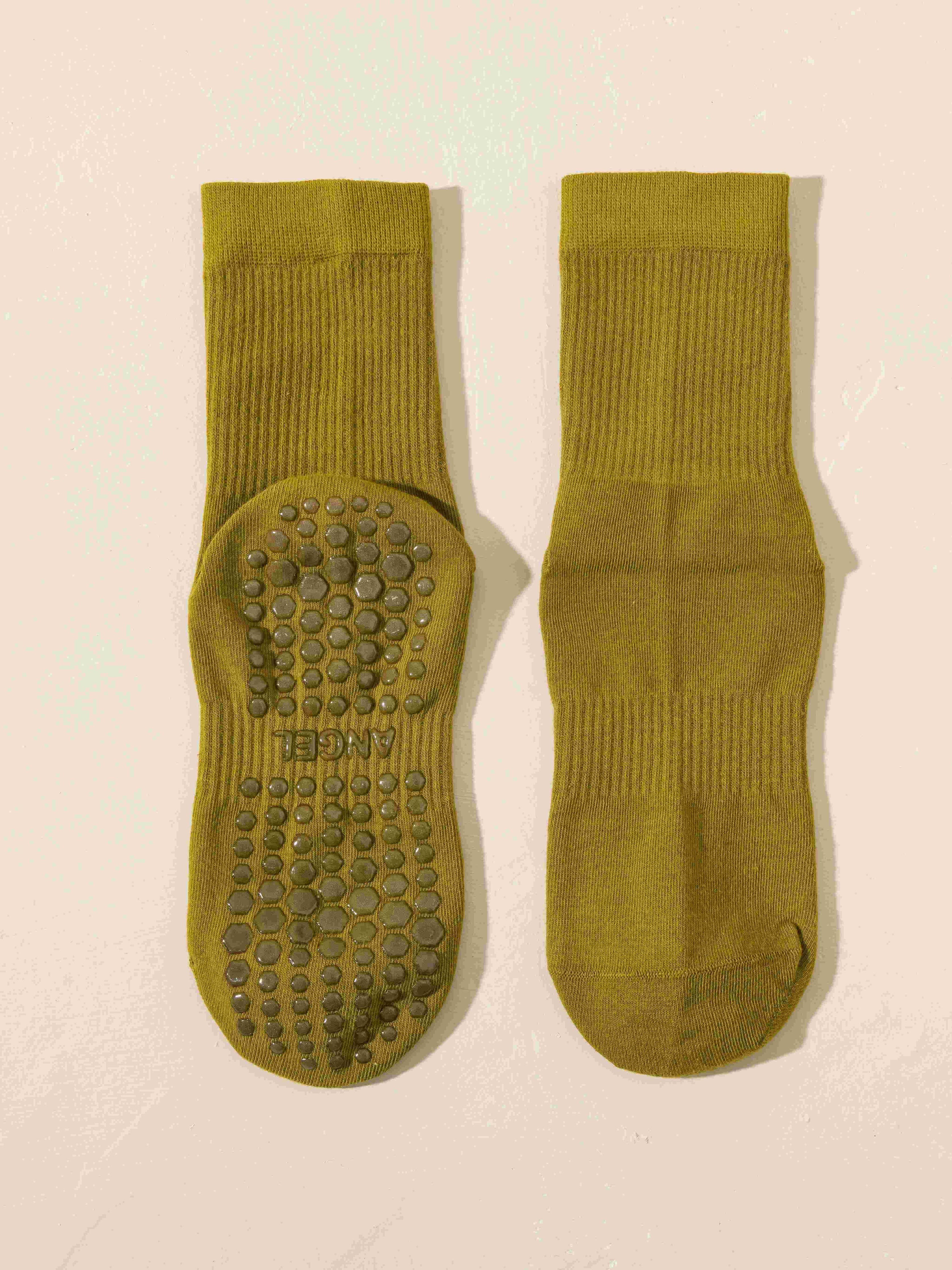 Αντιολισθητικές Κάλτσες - Non-Slip Socks Mid-Calf – Yoga & Pilates - ποικιλία χρωμάτων  No 36-41