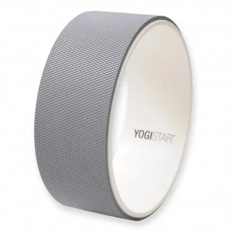 Yogistar-Yoga Wheel Grey/White-block -  32,5 cm x 13 cm