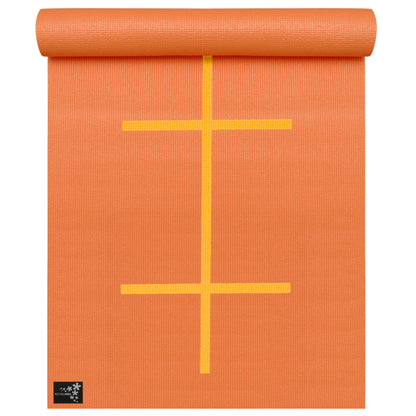 Yogistar - Yoga mat 'Plus - alignment'/Mango - Αντιολισθητικό στρώμα με ευθυγραμμίσεις για Yoga & Pilates Διαστάσεις: 195 cm x 61 cm x 5 mm Βάρος: 1,5 kg - mykarma.gr