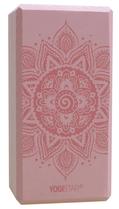 Yogistar - Yoga & Pilates Basic block 'Spiral Mandala', velvet rose Διαστάσεις: 22 cm x 11 cm x 7.4 cm Βάρος: 175 g - mykarma.gr