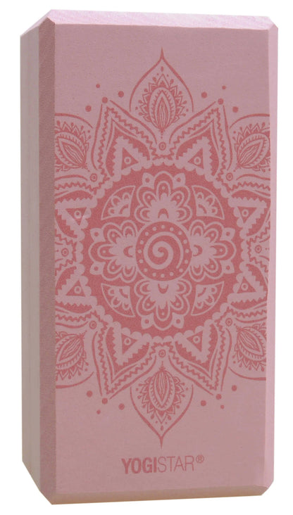 Yogistar - Yoga & Pilates Basic block 'Spiral Mandala', velvet rose Διαστάσεις: 22 cm x 11 cm x 7.4 cm Βάρος: 175 g - mykarma.gr