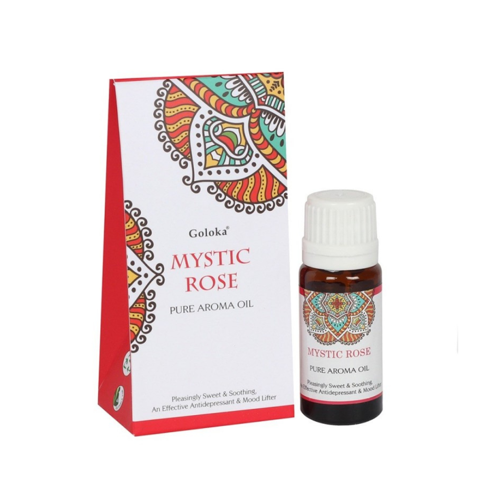 Αρωματικά Έλαια Goloka - Τριαντάφυλλο (Mystic Rose)  Pure Aroma Oil  10ml - mykarma.gr