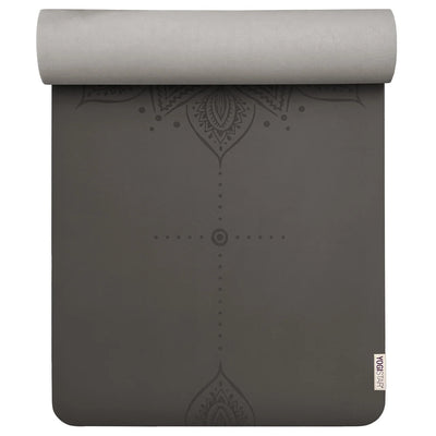 Yogistar - Στρώμα γιόγκα 'Ultra Grip' Art Collection από φυσικό Καουτσούκ με εξαιρετικό κράτημα - graphite - spiralignment Διαστάσεις: 183 εκ x 66 εκ x 5 mm Βάρος: 2,8 kg