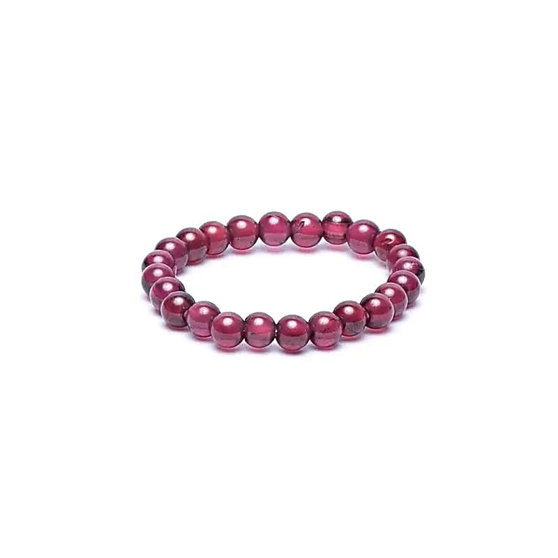 Πρωτότυπο Δαχτυλίδι (Ring) Γρανάτης (Garnet) - ελαστικό Διαστάσεις: 2,5 εκ Χάντρες: ± 2mm