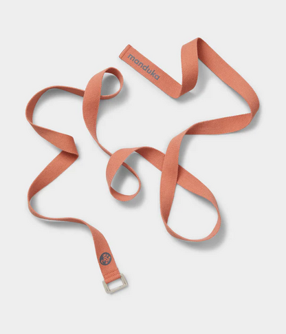 Manduka Ιμάντας - Unfold Yoga Strap - Clay   244cm x 3,2cm - mykarma.gr