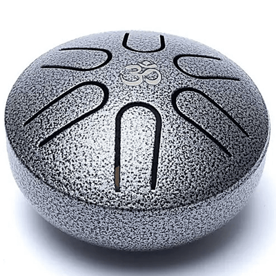 Μικρό Τύμπανο γλώσσας (Mini Tongue Drum) “Hluru” (6 notes A-minor) με σφυρί Διαστάσεις: 7,5 cm  120 g - mykarma.gr