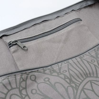 Yogistar- Τσάντα για στρώμα γιόγκα 'Basic' cotton - Lotus Mandala - graphit Διαστάσεις: 65 x 14 cm - mykarma.gr