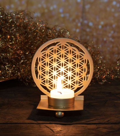 Ανατολίτικο Κηροπήγιο για Ρεσώ «Λουλούδι της Ζωής» Ύψος: 11,5 εκ - mykarma.gr