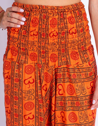 Orange Afghan Pants - MPA50097 - mykarma.gr