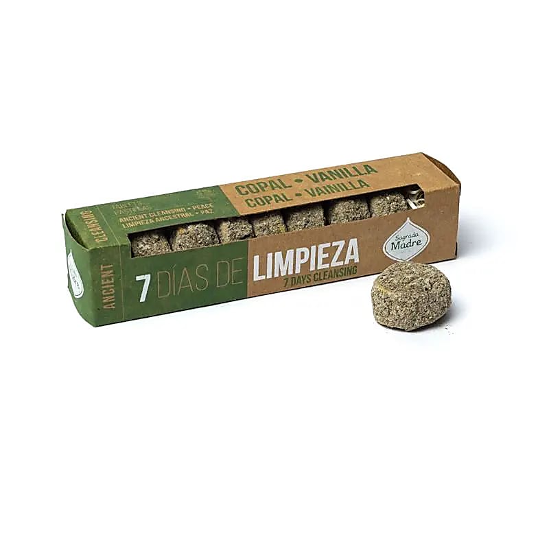 Θυμίαμα Sagrada Madre Premium Συλλογή Smudge - Δίσκοι Λιβανιών “7 Days” με Βανίλια & Κοπάλι για προστασία & γαλήνη Βάρος: 44 γρ - mykarma.gr
