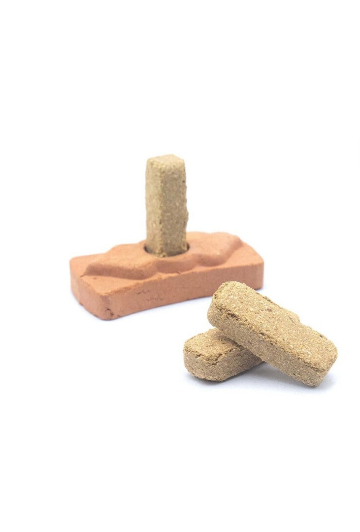 Palo Santo Smudge Θυμίαμα από καθαρή σκόνη ξύλου Palo Santo του Περού - Το καλύτερο για τον καθαρισμό χώρου & την αφαίρεση της αρνητικής ενέργειας - 10 τουβλάκια & βάση