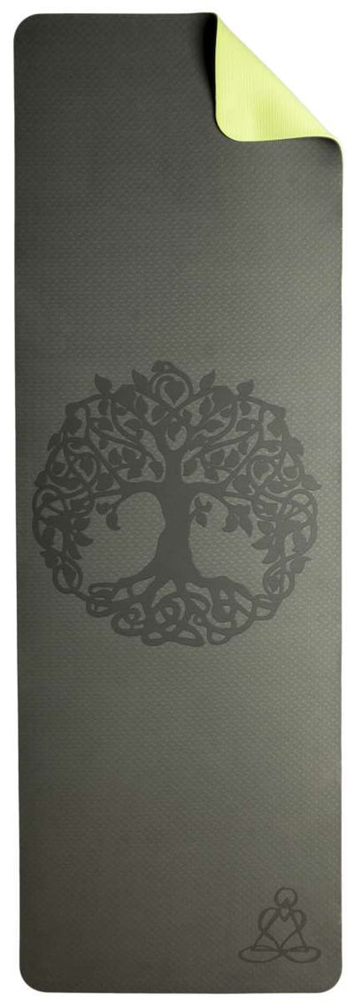 Ecofriendly Yoga Mat - Στρώμα TPE - “Tree of Life”- dark green/ light green Διαστάσεις: Μήκος: 182 εκ Πλάτος: 61 εκ Πάχος: 6 mm - mykarma.gr