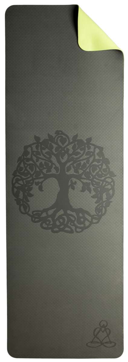 Ecofriendly Yoga Mat - Στρώμα TPE - “Tree of Life”- dark green/ light green Διαστάσεις: Μήκος: 182 εκ Πλάτος: 61 εκ Πάχος: 6 mm - mykarma.gr