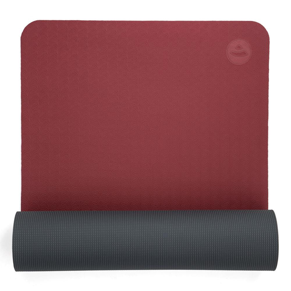 Bodhi στρώμα για Yoga & Pilates - TPE Lotus Pro - dark red/anthracite  183 x 60 cm, 6 mm - mykarma.gr
